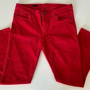 Gorgeous LIPSTICK red 💄 KUT from the KLOTH Diana super skinny cords *size 14*